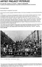 Artist Project Peterlee / History Within Living Memory STUART BRISLEY, Artist Project Peterlee / History Within Living Memory, 1976 - 1977