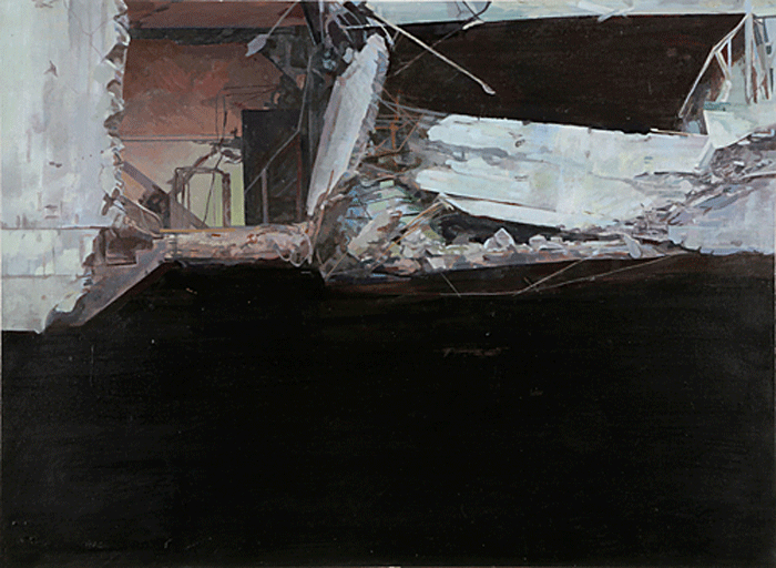 STUART BRISLEY, After Pandemonium (Canary Wharf), 1995-96, Diptych, Private Collection