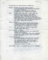 STUART BRISLEY, Celebration for Institutional Consumption – Script, 1970, Page 1