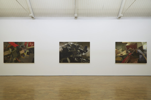 STUART BRISLEY, State of Denmark, The Missing Text paintings, installation view, Modern Art Oxford, 2014