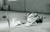 STUART BRISLEY, Action with Fluxshoe, 1973, Museum of Modern Art, Oxford <br />
(with Marc Chaimowicz)