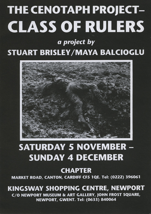 STUART BRISLEY, The Cenotaph Project , November-December 1988